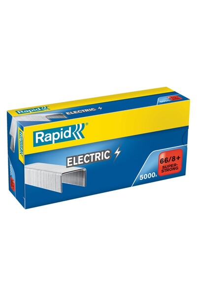Rapid Capse 66/8+ pentru 50 de coli, 5000/cutie, super puternice