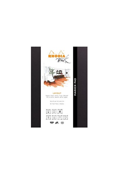 Rhodia Bloc de markeri A5+ Rhodia Touch Layout