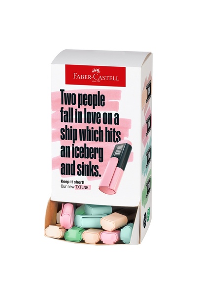 Faber Castell DISPLAY 60 PCS MINI PASTEL TEXT MARKERS FABER-CASTELL