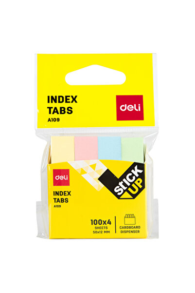 Deli Hârtie index adezivă 12*50mm 4 culori 100 coli