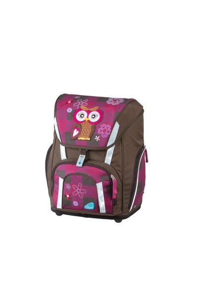 Schneiders Ghiozdan școlar roșu inteligent THE OWL + penar, geantă sport, set...