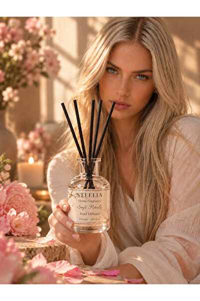 Soft Petals Bambu Çubuklu Oda Kokusu 120 ml Uzun Süre Kalıcı Reed Diffuser
