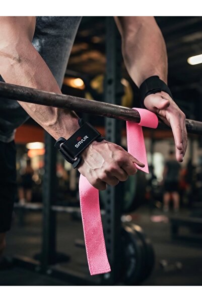 SAVUR Bilekli Fitness Strap - Lifting Straps, Ağırlık Kayışı