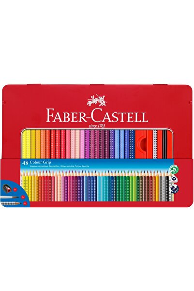 Faber Castell Colored Pencils 48 Colors Metal Box Grip 2001 Faber-Castell