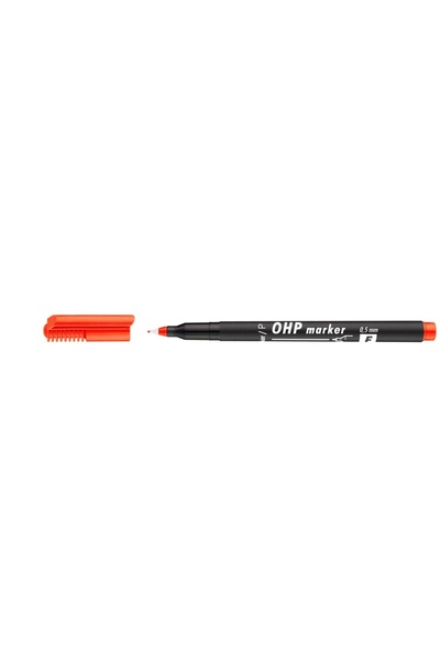 ICO Marker permanent OHP cu vârf fin 0,5 mm roșu