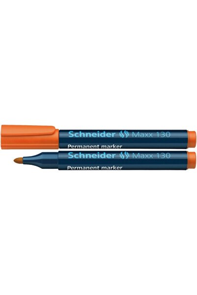 SCHNEIDER 130 Μαρκαδόρος ανεξίτηλος, στρογγυλή μύτη 1-3 χιλ., Πορτοκαλί