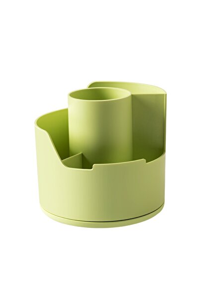 Deli ROTARY HOLDER FOR WRITING INSTRUMENTS 4 COMPARTMENTS VERNIL LONGREEN REC...