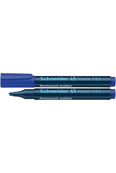 SCHNEIDER Permanent marker Maxx 133, varf tesit 1+4mm - albastru