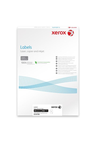 Xerox LABELS 8/A4 105*71MM CORNERS SQUARE 100/TOP