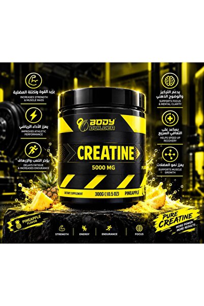 BODY BUİLDİNG Bodybuilder Creatine Monohydrate, 50, Pineapple