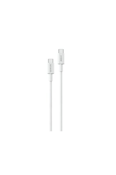 lemontti Type-C to Type-C Fast Charge Cable, PD, 100W, 1.2m, White
