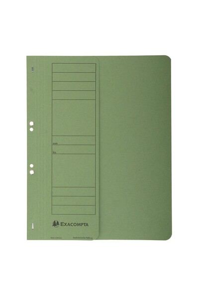 Exacompta Dosar din carton cu capse 1/2, verde