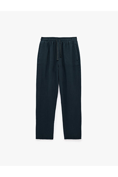 Koton Cotton Pocket Detailed Waist Lace-Up Trousers
