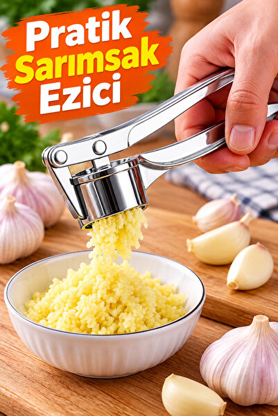tafce Metal Pense Sarımsak Ezici, Pratik Sarımsak Ezeceği