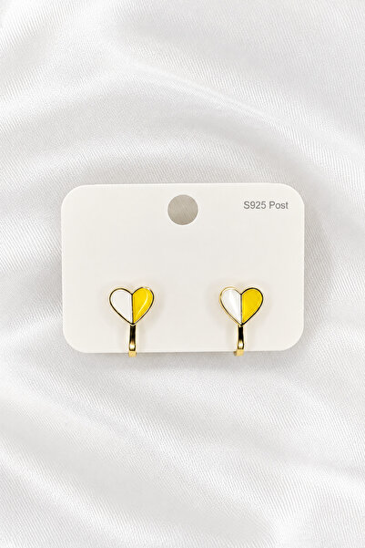 ÖZÇTAKI Steel Children's Earrings - Clip-On (Non-Pierced) - Heart Model - for...