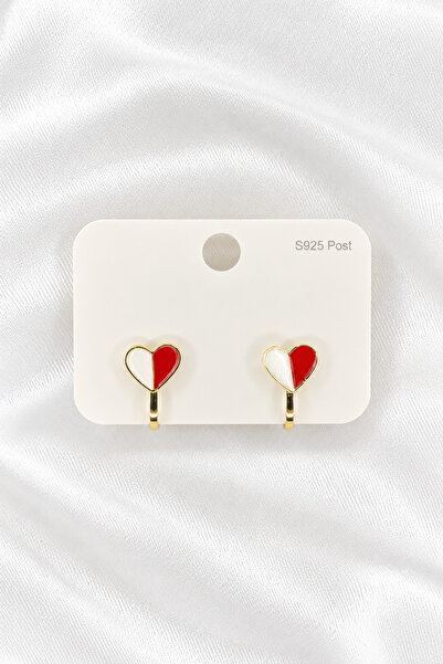 ÖZÇTAKI Steel Children's Earrings - Clip-On (Non-Pierced) - Heart Model - for...