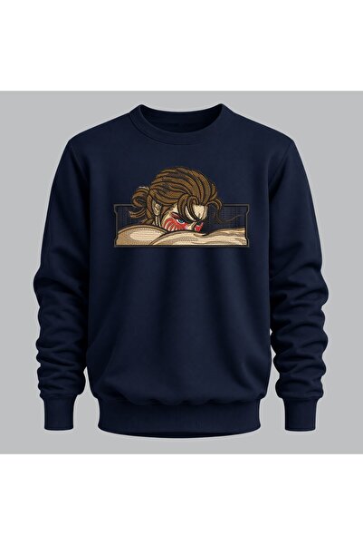 KEYFHOME Eren Yeager Attack on Titan Anime Embroidered Crew Neck Sweatshirt U...