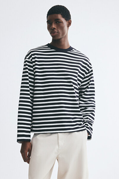 H&M Uzun Kollu Jarse Üst Oversized Fit