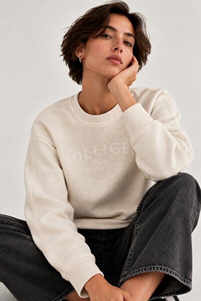 Tommy Hilfiger Organic Cotton Rxl Tonal Embroidered Sweatshirt