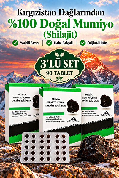 Mumiyo & Shilajit 30 Tablet X 3'lü Paket
