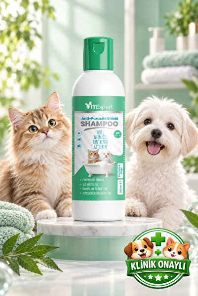 Vitexpert Hızlı Etkili Anti Parazit Shield Kedi ve Köpek Pire Kene Bit Parazi...