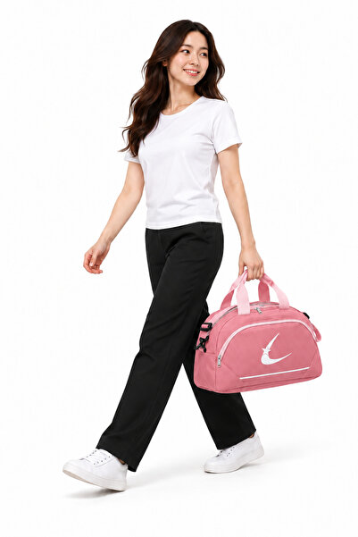 Bevitton Salmon Two-Compartment Long Strap Unisex Medium Size Travel Fitness ...