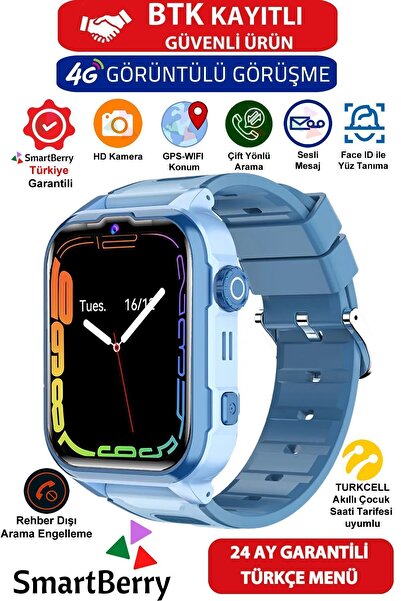 Smartberry Z50 Görüntülü Görüşme Gps Wıfı Net Konum Gizli Dinleme Akıllı Çocu...