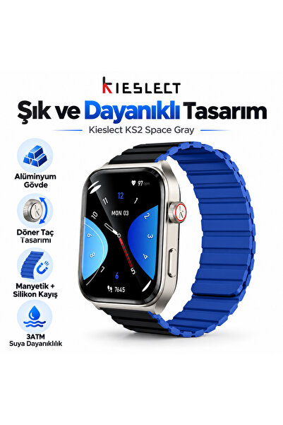 Kieslect ساعة ذكية kieslect ks 2 - رمادي فضائي