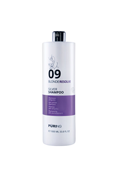 PURING 09 Blonderesolve Anti-Orange Purple Silver Shampoo for Blonde, Gray, P...