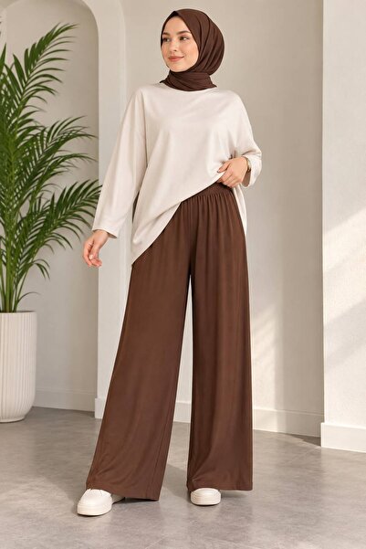 ÖZNE BUTİK Pantaloni bumbac 100% lu material elastic penya pentru femei