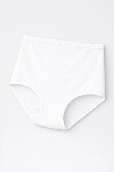Burcumay Cotton Modal White Maternity Panties Ultra Flexible Lycra