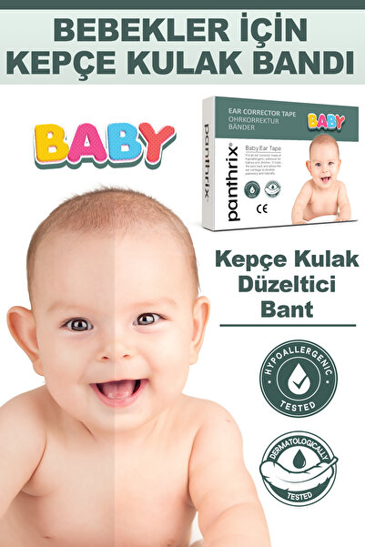 Panthrix Baby Kepçe Kulak Düzeltici Bant, Bebekler İçin Kepçe Kulak Bandı