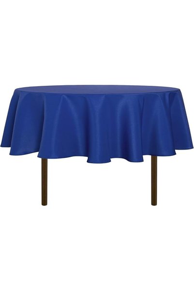 GENERAL Beige Round Table Cloth 132 In, Heavy Duty, Round Table Cover for Buf...
