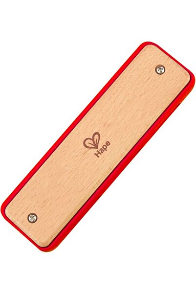 hapeed Hape Blues Harmonica – 10-Hole Wooden Beginner Harmonica for Kids Age ...
