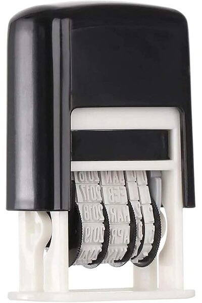 Aputue Date Printer, Economy Date Stamper, Portable Self Inking Seal Stamp wi...