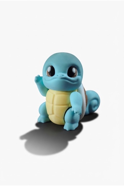 Squirtle Figürü – Eklemli Pokémon Masaüstü Dekor ve Hediyelik Biblo