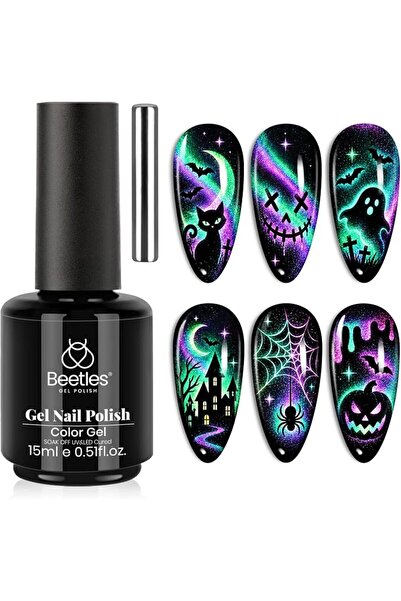 beetles Gel Polish مجموعة طلاء أظافر جيلي بيتلز، 6 ألوان طبيعية شفافة وردية و...