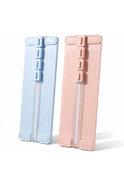 Yelajoy 2 Pcs 4-in-1 Paper Trimmer Cutter, Portable Paper Cutter with Ruler &...