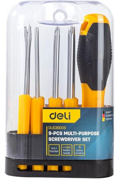 Deli Screwdriver 9-Piece Set