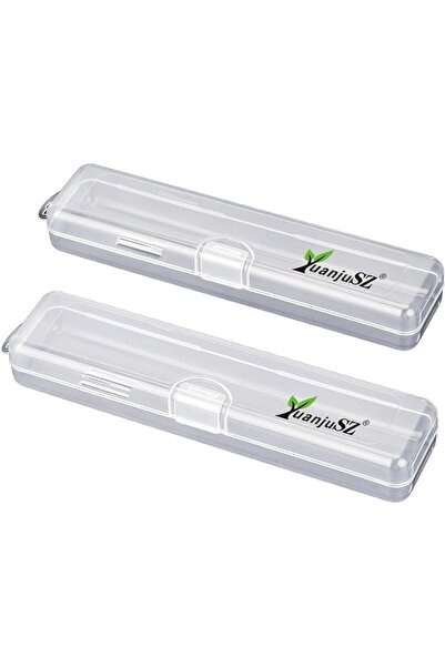 GENERAL Multifunctional Travel Toothbrush Box Tongue Scraper Storage Box Make...