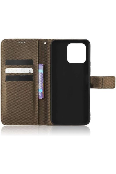 Generic Wallet Flip Case for iPhone 11, Black Magnetic Closure Folio Cover
