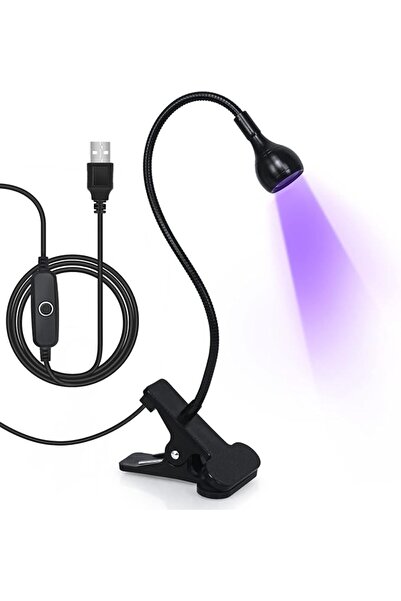 Yelajoy Nail Lamp LED Nail Manicure Dryer Curing Light with Black Gooseneck a...