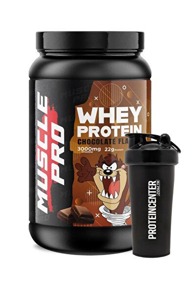 PROTEİN CENTER Muscle Pro Whey Protein 1000 Gr Çikolata Aromalı (SHAKER HEDİY...