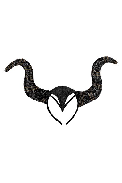 OEM Coronita Par cu Coarne Negre – Accesoriu Tematic de Păr pentru Carnaval, ...