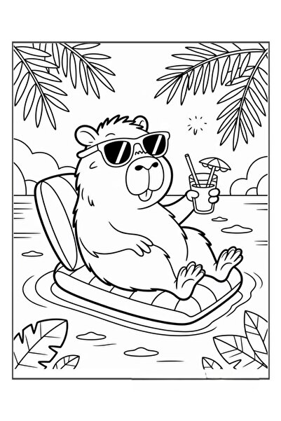 COZY RELAXATION Cozy CapyBara. Descoperă noua carte de colorat pentru relaxare din colectia recent apărută pe piața din România.