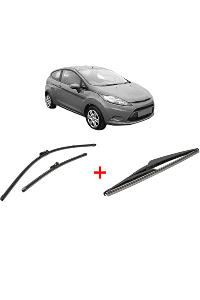VALEO Σετ 3 υαλοκαθαριστήρων FORD FIESTA VI (CB1, CCN) 2008 - 2018, για παρμπ...