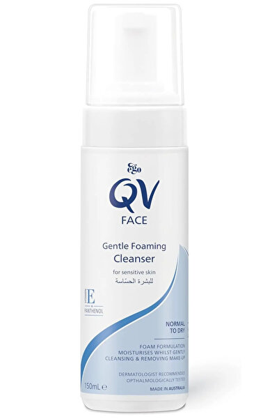Qv منظف رغوي لطيف للوجه 150 مل (015410) - منظف رغوي لطيف للوجه 150 مل