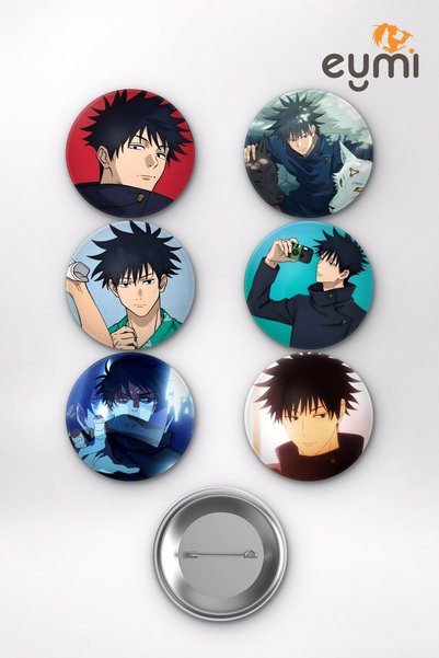 Eymi Design Jujutsu Kaisen Megumi Fushiguro ve Sukuna Shadow Temalı Çanta Süs...