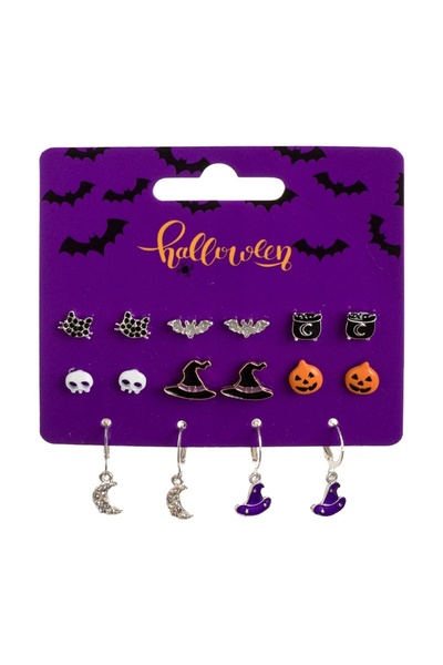 OEM Cercei cu Diverse Modele de Halloween - 8 perechi – Accesoriu Gothic Stat...