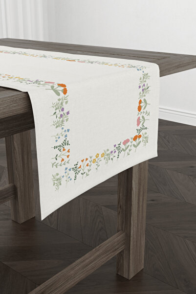 Luvis Store Botanical Garden Floral Patterned Runner – Tablecloth